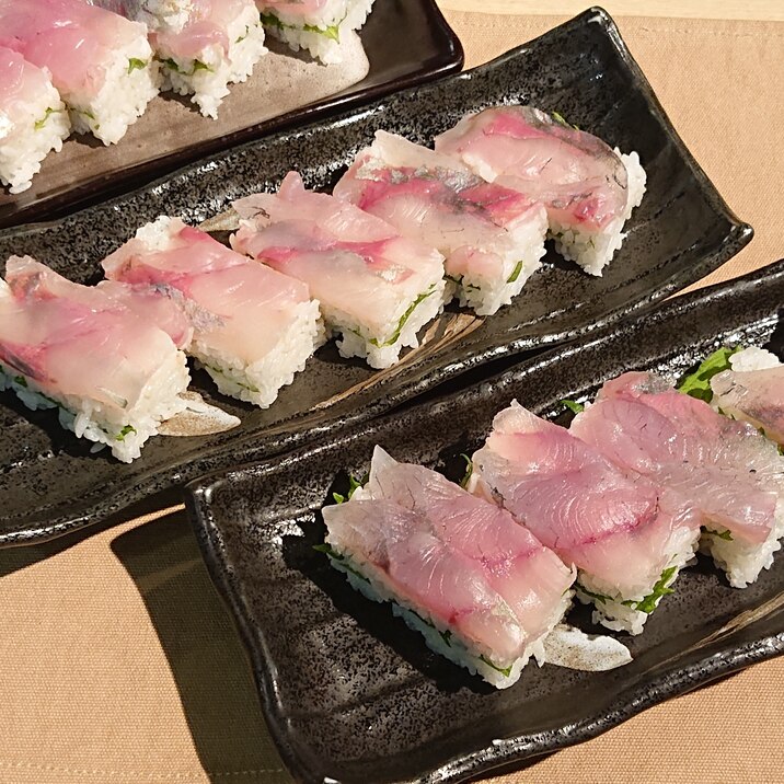 今が旬 カンパチの押し寿司 レシピ 作り方 By Yoshi Original 楽天レシピ 今が旬 カンパチの押し寿司 レシピ 作り方 By Yoshi Original 楽天レシピ